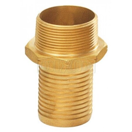 Dixon 520-H Internally Expanded Permanent Coupling, 4 in Nominal, MNPT, Forged Brass, Domestic H5282L-A